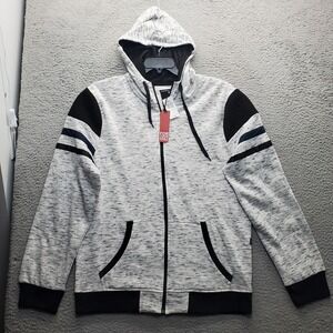 I Jeans Buffalo Hoodie Men 2XL Multi Space Dye Sportswear Raglan Sleeve Full Zip